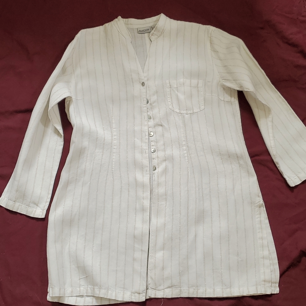 100% Linen Long Top